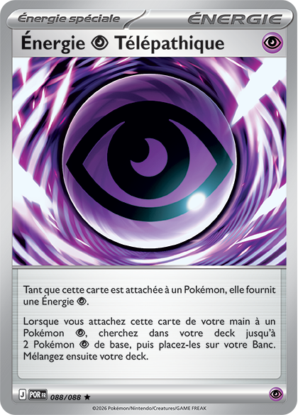 Carte Énergie Psy Télépathique - Énergie Spéciale Pokémon JCC Équilibre Parfait