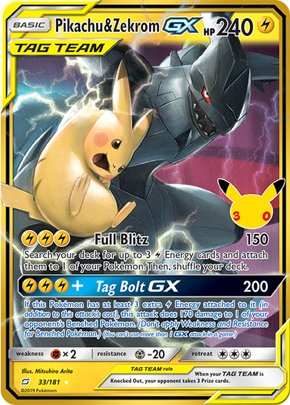 Pikachu & Zekrom-GX