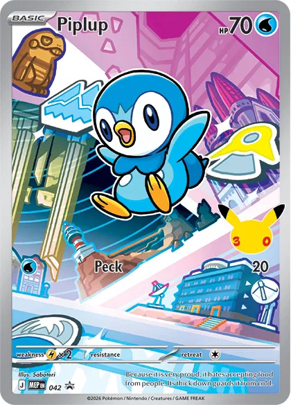 Carte Tiplouf Sinnoh 30 ans MEP 042