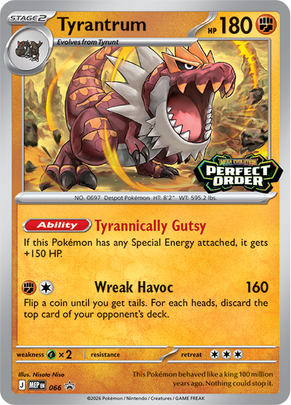 Tyrantrum Promo Card